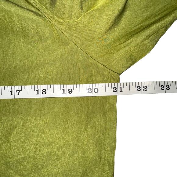 Ramy Brook Long Sleeve Green Shift Dress SMALL - Picture 5 of 6